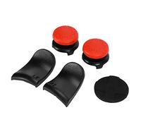 aqxreight 5in 1 Thumb Stick Grip Key Cap Joystick Cover L2 R2 Trigger Extender for Controller Blanc Broken Key Out Thumb Made Sliding Prevents Finger Replace and Performance Worn (Red)