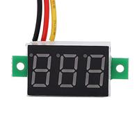 aqxreight 5pcs 0.36 Inch LED Digital Tube Voltmeter DC 0-100V 3-Wire Voltage Tester 5 Colors Point 3-bit Automatically Tube Easy for More Function Reverse LED International