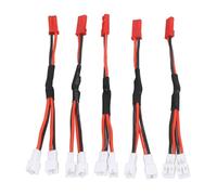 aqxreight 5pcs JST to PH 2.0 Connector RC Motor ESC Power Motor Conversion Plug 22AWG Extension Connecting Wire JST Male to 2PH 2.0 Female a and Configuration Connection the Male Female PH