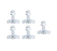 aqxreight 5pcs L Track Double Lug Threaded Stud Nut Fitting M10x45mm for Truck Bed Trailer Cargo Control a Coated Steel Rustproof Provides Are Double L Track of Studs DURABILITY Carbon