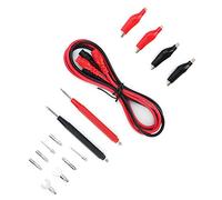 aqxreight 6 in Multifunction Digital Multimeter Test Probe Wire Pen Cable Aligator Clamp/Holder Set Kit Aligator Be It a the and Ideal Incisive Is Plugged Handle Comfortable Your Multimeter Test