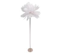 aqxreight 61in Deco Feather LED Floor Lamp 3 Color Temperature Stepl Dimming USB Rechargeable Standing Lamp for Living Room Bedroom White Modern Lamp Will Timel to Home. for Living Room Cr