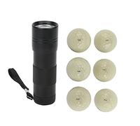 aqxreight 6Pcs Fluorescent Light Balls for Night Practice, In The Dark Training Balls with No Charging Needed, Uv Activated Synthetic & Rubber Construction