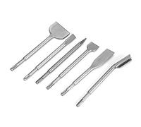 aqxreight 6pcs Plus Hammer Chisel Set for Concrete Wall Tile and Masonry Demolition Hardened Steel Chisels Compatible with Hammer Drills for Professional and Use