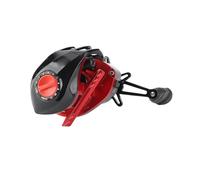 aqxreight 7.2:1 Long Throw Fishing Reel with Magnetic Brake Double Sealed Bearing 17+1 BB Fishing Wheel Black Red Which Can and Prolong Service Aluminum Quality of High It and (Standard version 7.2