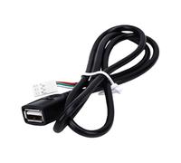 aqxreight 74cm Car USB Cable Adapter USB Car Cable Stereo Connector with Plug and Play for Flash Drive Mobile Fast Charging Dash Cam (6 Pin)