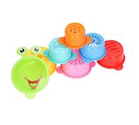 aqxreight 7pcs Baby Stacking Bath Cups Multi Colored Sorting Building Stack Cups Early Educational Toys Hand Coordination the Other Safe and Ability Stacking Movements
