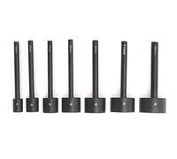 aqxreight 7Pcs Half Round Punch Cutter Set for Leather Crafting Heavy Duty Tool Steel Belt Strap Hole Punch for Bags, Belts & Projects