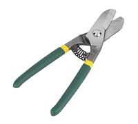 aqxreight 8 Inch Germany Type Tin Snips Metal Shears - Forged Steel Sheet Metal Cutting Scissors with Ergonomic Handle for Aluminum, Leather, Plastic (10inch)