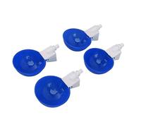 aqxreight 8 Pcs Automatic Chicken Water Cup Large Chicken Waterer Poultry Drinker with Thickened PVC Design for Chickens Small Birds (Blue)