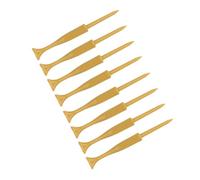 aqxreight 8 Pcs Course Tee Baseball Shape Wood Color Sturdy Lightweight Plastic Course Holder Not Only Also Stand Plastic Tee SetCourse SetPlastic TeeCourse TeeCourse HolderBall