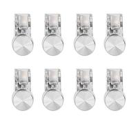 aqxreight 8 Pcs R11 Four Six Fingers Mobile Controller for PUBG, Ergonomic Game Button with Non Slip Grip, Lightweight Phone Accessory for Enhanced Gaming (Silver)