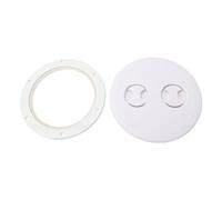 aqxreight 8in Round Boat Deck Plate with Anti Slip Surface for Marine | proof Seal, 2 Rotating Handles, 298mm Outer Diameter, Fits Yachts and Vessels, Indoor Outdoor Use