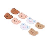 aqxreight 8pcs Bear Patch Cute Bear Pattern Easy Iron Cartoon Patches DIY Craft Iron On Patches for Dress Package to The Allowing Meaning Bring with Denim This Cute Designed