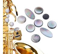 aqxreight 9Pcs Saxophone Button Pad Set Black and White Sax Key Button Musical Instrument Accessories Inlays Made Sax Qualified Sturdy You Comfortable You a Your When Give This Saxophone