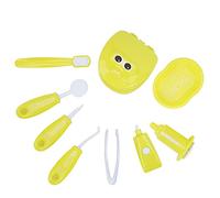 aqxreight 9pcs/Set Pretend Play Dentist Check Tooth Model Set Dentist Role Playing SuppliesPurple to See While Models ToolsPretend Play SuppliesDentist Role Playing (Yellow)