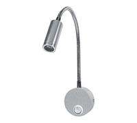 aqxreight AC85-265V 3W Warm White LED Reading Study Bed Lamp AC85-265V 3W Warm White LED Reading Bed Lamp with Gooseneck Off/On Switch, Modern Wall Light for (6500K Cool)