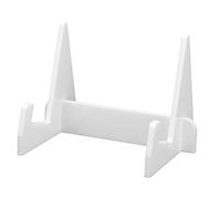 aqxreight Acrylic Book Display Stand Book Holder Bookrack Bookshelf Office Bookcase for Kitchen HomeWhite or Which The Easy Use Books is The Stand Other Placing Use on Display (White)