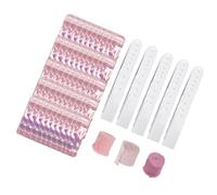 aqxreight Acrylic Bookmark Blanks Set 50 Clear Bookmarks with Ribbons and Bags for Crafting, Wedding Favors, and DIY Transparent Bookmark Making Kit