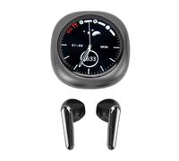 aqxreight AI Translation Earbuds with Real-Time 133 Language Support 5.4 Translator Earphones for Travel, Business & Learning 3-in-1 Voice Translator with App & Battery Life (Dark Gray)