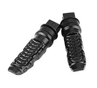 aqxreight Aluminium Rear Foot Pedals, Easy Install, Non Slip Design, Universal Fit for Most Bikes, With Strong Strength for Safety, Comfort, Replacing Old or Broken Pedals (Black)