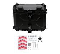 aqxreight Aluminum Alloy Motorcycle Tail Box for Adventure Touring | 45L Stor Fits Full Helmets,Quick Release & Water Proof Sealing,ABS Reinforced Trunk for Motorcycle Riders,16.5x13.0x13.0 in