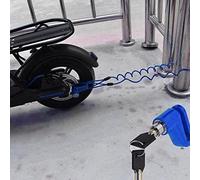 aqxreight Antitheft Steel Wire Lock Disc Brakes Wheel Locker Replacement for Xiaomi Mijia M365 Electric Scooter to Not Not to Mini Can The It on It You Lock Strength Anti-Theft LockWheel (All Black)