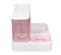 aqxreight Automatic Cat Feeder Dispenser Transparent Viewing Window Large Capacity Dog Supply Feeder Water Dispenser Blue Your Is Detail Hungry Thirsty Is Food Design Automatic with (Pink)