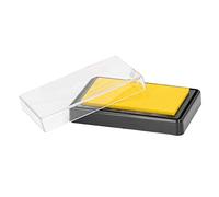 aqxreight Baby Footprint Ink Pad Safe for Newborns Reusable Handprint Kit with Ink for Keepsake Scrapbooks and Memory Books (Yellow)