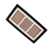 aqxreight Baby Handprint Footprint Kit Rustic Style Decorative 3 Grids Composite Wood Pine Wooden Frame Baby Hand Footprint Kit Black Photo Frame White Mud and Style a Wood Wooden (Black Photo)