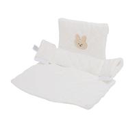 aqxreight Baby High Chair Cushion Set - Soft Nylon and Back Cushion for Kids Dining Chair - Easy Pads with Animal Print - Secure Fit Comfortable Design (Bunny)