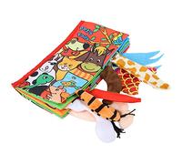 aqxreight Baby Puzzle Toy Tail Cloth Book for Infants - Early Learning Fun with Interactive Dinosaur Tail Design (Puppy Tail Book)