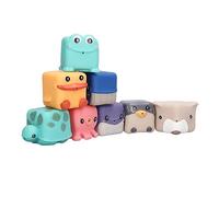 aqxreight Baby Stacking Blocks Soft Adorable Animal Type Educational Teething Toys for 6?12 Months Toddlers1047 Coordination Cognitive Hand and Up That Excellent Blocks Are babies' Product (1047)