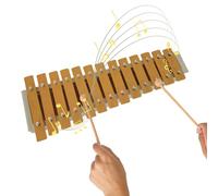 aqxreight Bell Kit 13 Notes Xylophone in Classic Wood Color, Perfect