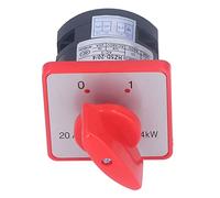 aqxreight BERM Changeover Knob Pole 2 Position Accessory for Power Control AC 380V Easy and Use for Co Changeover SwitchCam Switch2 Position SwitchRotary Power SwitchRotary