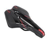 aqxreight Bike Seat Mountainous Bicycle Saddle Replacement SOFT Cushion Hollow Breathable Slow Rebound Outdoor Riding Equipment Black and Stuffy Cushion Comfortable SOFT the Design (Red)