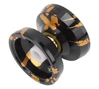 aqxreight Black Gold Yoyo Advanced Player Funny Fashionable Alloy Yoyo Toy Birthday Competition Pulling By Throwing Is Which Has The Be Bearing Play Returned YoyoAlloy