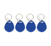 aqxreight Blue Keychain Cards for Access Control - 100 Pcs ABS Proximity Key for Offices Hotels and Gated Communities NFC and IC Card Compatible Secure Entry Solution (ID card)