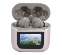 aqxreight Bluetooth 5.4 Translator Earbuds with 144 Language Support Two-Way Translation Device for Travel, Calls, and Music Touch Control Earbuds with ANC and Charging Case (Gold)