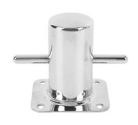 aqxreight Bollard Cleat 316 Stainless Steel 130mmx100mm Fine Mirror Polished Aesthetic Appeal Crossing Boat Bollard for Boats Yachts Kayaks
