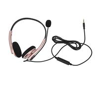aqxreight Call Center Headset Multifunctional Stylish Noise Cancelling HD Call Hearing Telephone Headset Rose Gold Type C Material No the Long Center HeadsetCustomer Service (Single 3.5mm)