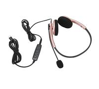 aqxreight Call Center Headset Multifunctional Stylish Noise Cancelling HD Call Hearing Telephone Headset Rose Gold Type C Material No the Long Center HeadsetCustomer Service (Type-C)