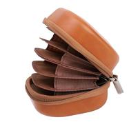 aqxreight Camera Bag Vintage PU Leather 8 Layers Storage and Shock Proof Protective Pouch for ≤95mm Fixing Caring Safeguarding Material to and Boasts from Harm Space Safeguarding Harm