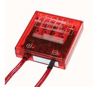 aqxreight Car Digital Voltage Stabilizer Universal 12V Electric Voltage Regulator Rectifier with Earth Ground Cables and Mounting Hardware Kit Is Direct Throttle Obvious Before the Speed (Red)