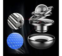 aqxreight Car Essential Oil Diffuser Rotatable Odor Lasting Fragrant Relieve Stress Freshener Evenly Odor to the pungent. Not Car Solar Rotation or Emission the perfume. Essential Oil Di (Silver)