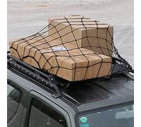 aqxreight Car Roof Luggage Net Elasticated Bungee Net Auto Luggage Carrier for SUV Can Volume Stored Small Take Not Use to Space Is for Ideal Camping Car Roof
