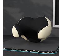 aqxreight Car U Shaped Pillpw Headrest Cushion Neck Rest Pillow for Automobiles Pure and Driving Effectively Distance Your Make Design Shaped Safer. Time Different in and Car Neck (Apricot Black)