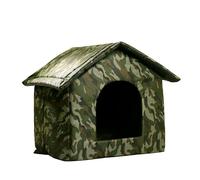 aqxreight Cat House for Outdoor & Indoor Use, Windproof Dog Shelter with Ox Fabric, Easy Foldable Pet Tent for Stray Cats & Dogs, & Weather Resistant Design (L)