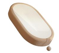 aqxreight Cat Scratcher Bed Oval 4 Seasons Universal Prevents Flaking Abrasion Cat Scratch Pad Bowl for Indoor With Ear Double Color Is for Season Providing Comfortable for Cat Relax Cat