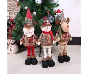 aqxreight Christmas Standing P S Clause Decoration Ornament with Extendable Leg P Xmas S Stuffed Toy S As Exceptional Deco That the a Option Fo Christmas Standing PlushS Clause